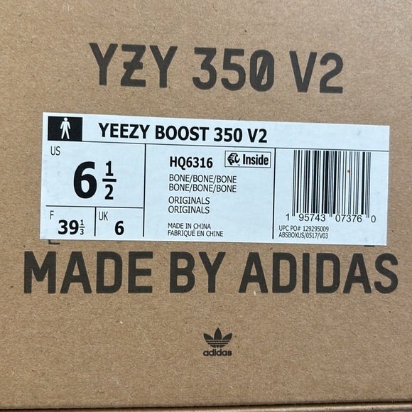 Adidas Yeezy Boost 350 V2 Bone Size 6.5 Sneakers Men main image 5